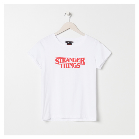 Sinsay - Tričko Stranger Things - Bílá