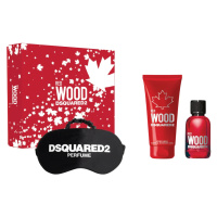 Dsquared2 Wood pour Homme set - toaletní voda + sprchový gel + noční maska