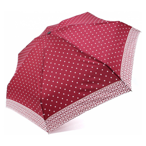 Červený puntíkovaný skládací plně automatický dámský deštník Sienna Doppler