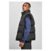 Block Puffer Vest - black/black