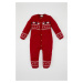 DEFACTO Baby Boy Newborn Christmas Themed Knitted Jumpsuit