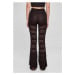 Dámské legíny // Urban Classics / Ladies Flared Crochet Knit Leggings black