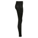 Ladies Washed Faux Leather Pants - black
