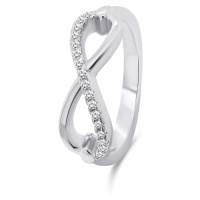 Brilio Silver Moderní stříbrný prsten Nekonečno RI052W