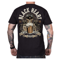 Triko BLACK HEART Beer Biker černá