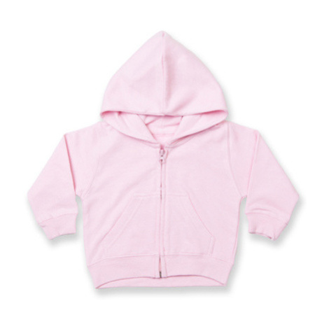 Larkwood Mikina na zip s kapucí LW005 Pale Pink