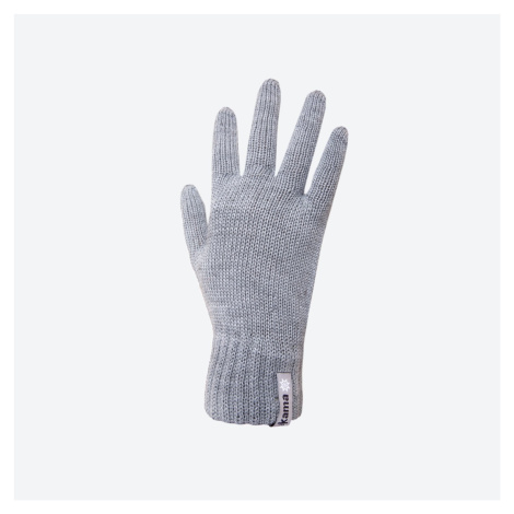 KAMA R101 pletené merino rukavice, šedá