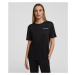Pyžamové tričko karl lagerfeld unisex logo pyjama t-shirt černá