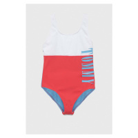 Jednodílné dětské plavky Tommy Hilfiger růžová barva