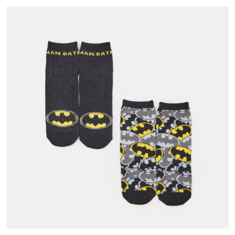 Sinsay - Sada 2 párů ponožek Batman - Černý
