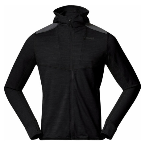 Bergans Rabot Active Mid Hood Jacket Men Black Outdoorová mikina