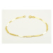 Dámský náramek ze žlutého zlata článkový ZLNA1321F 18 cm + Dárek zdarma