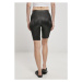 Urban Classics Ladies Imitation Leather Cycle Shorts black