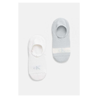 Ponožky Calvin Klein Jeans 2-pack dámské, modrá barva, 701230601