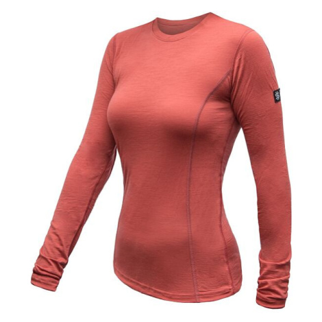 SENSOR MERINO ACTIVE dámské triko dl.rukáv terracotta