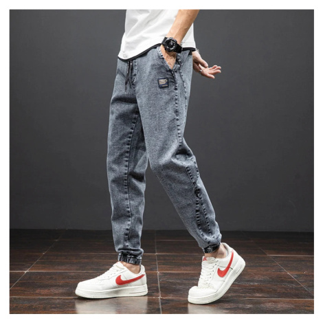 Pánské džíny cargo s gumou