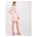 Světle růžové mikinové šaty --light pink Pudrová