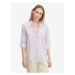 Bílo-světle fialová dámská pruhovaná košile Tom Tailor