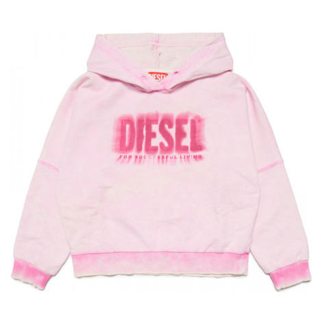 Mikina diesel squingy sweat-shirt růžová