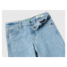 Benetton, Wide Fit Jeans With Flowers