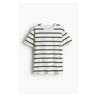 H & M - Bavlněné tričko - bílá