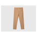 Benetton, Slim Fit Cotton Camel Chinos