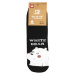 Happy White Bear veselé ponožky černá