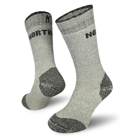 NORTHMAN Arctic Track merino ponožky, Světle šedá