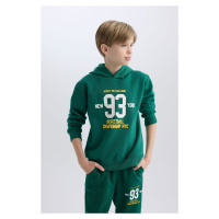 DEFACTO Boy's Hooded Printed Thick Sweatshirt C9805a824wn