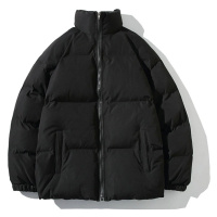 Unisex oversize bunda na zip se stojatým límcem - ČERNÁ L/XL