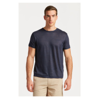 TRIČKO GANT LINEN REGULAR T-SHIRT modrá