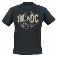 AC/DC Rock Or Bust Tričko černá