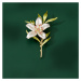 Éternelle Květinová brož se zirkony Andrea B7165-XR06649F Zlatá