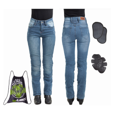 Dámské moto jeansy W-TEC Panimali modrá