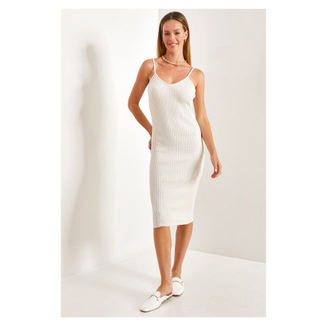 Bianco Lucci Women's Strappy Corduroy Dress