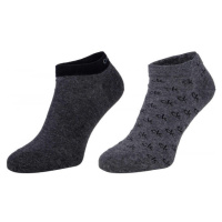 Calvin Klein MEN LINER 2P ALL OVER CK LOGO EDUARDO Pánské ponožky, tmavě šedá, velikost