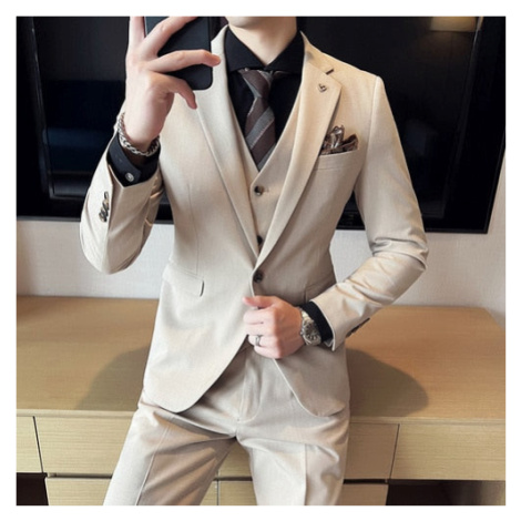 Pánský luxusní oblek trojdílný sako vesta a kalhoty JFC FASHION