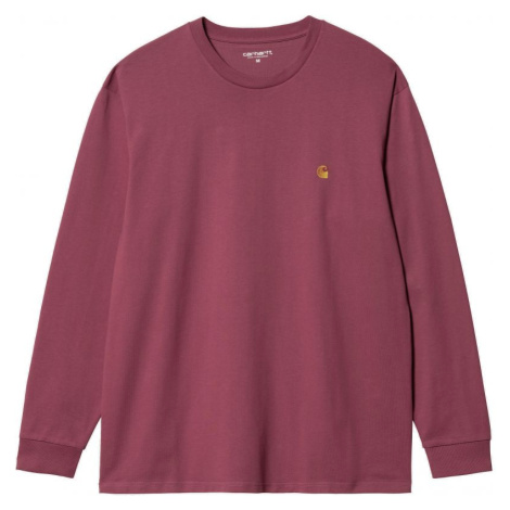 TRIKO CARHARTT WIP Chase L/S - vínová