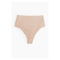 H & M - Kalhotky thong Medium Shape - béžová