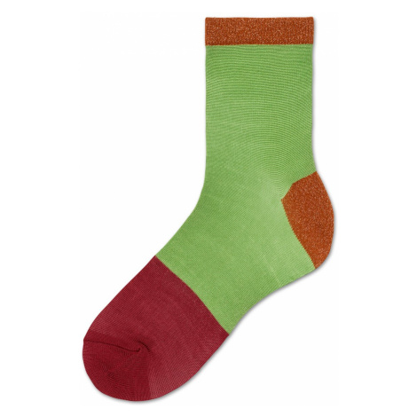Dámské zeleno-černé ponožky Happy Socks Liza // kolekce Hysteria-36-38