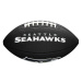 Wilson MINI NFL TEAM SOFT TOUCH FB BL SE Mini míč na americký fotbal, černá, velikost