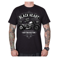 Triko BLACK HEART Moto Kult černá