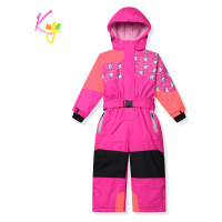 Dívčí zimní kombinéza - KUGO PB9910, růžová Barva: Růžová