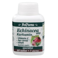 MedPharma Echinacea 600 Forte + kurkumin + vit. C + bez černý + zinek 67 tablet