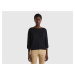 Benetton, Sweater In Linen Blend With 3/4 Sleeves