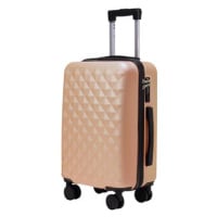 ROWEX Příruční kabinový cestovní kufr s TSA zámkem Crystal, šampaňská, 55 × 38 × 23 cm (33 l)