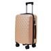 ROWEX Příruční kabinový cestovní kufr s TSA zámkem Crystal, šampaňská, 55 × 38 × 23 cm (33 l)