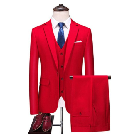 Společenský pánský oblek sako, vesta a kalhoty JFC FASHION