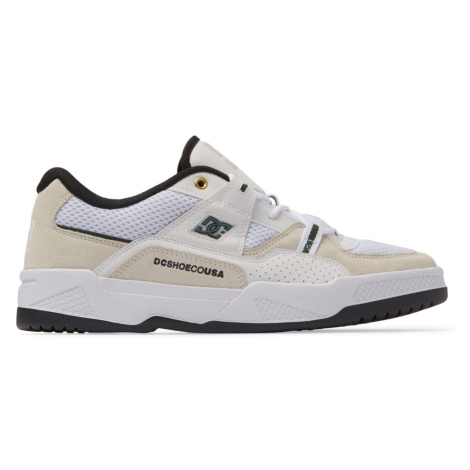 DC Shoes Construct White Black Green Muži - Tenisky DC Shoes - Bílá - ADYS100822-WBN-8 - Size: