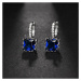 Sisi Jewelry Náušnice Swarovski Elements Luisa Sapphire E1330-ET-G1071-5 Modrá